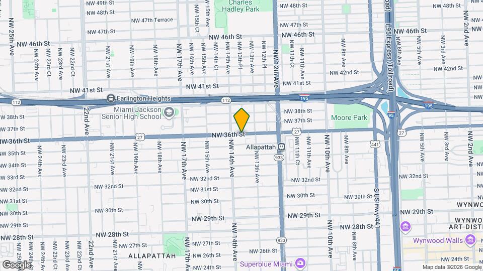 1354 NW 36th St Map and Location Details