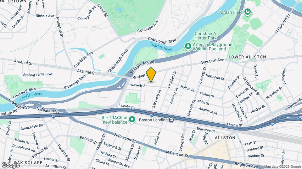 42 Waverly St, Unit 1 Map and Location Details