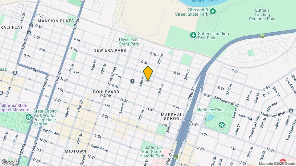2419-2421 F St Mapa y Detalles de la Ubicación