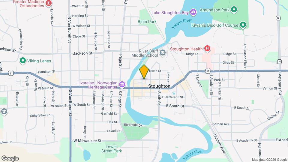 125 E Washington St Map and Location Details