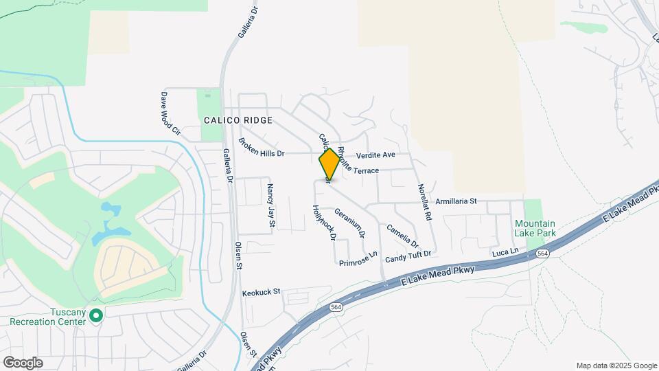 4567 Calico Ridge Dr Map and Location Details