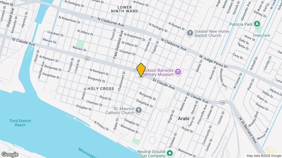 1024 Tupelo St Map and Location Details