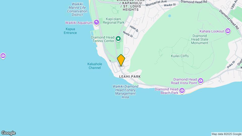 3040 Diamond Head Rd Map and Location Details