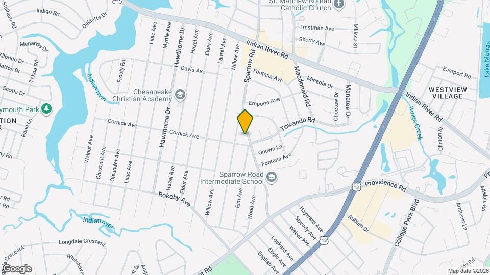 1310 Sparrow Rd Mapa y Detalles de la Ubicación