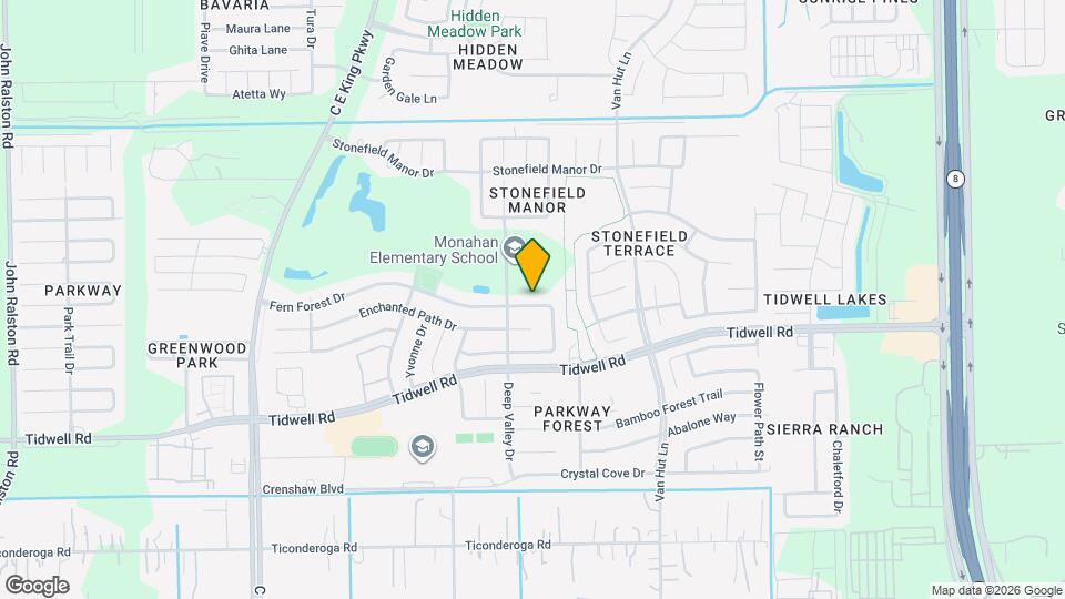 12819 Fern Forest Dr Map and Location Details