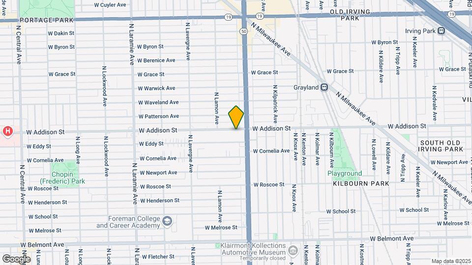 4823-4829 W Addison St Mapa y Detalles de la Ubicación