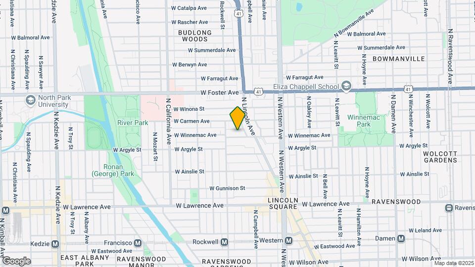 2538 W Winnemac Ave Mapa y Detalles de la Ubicación
