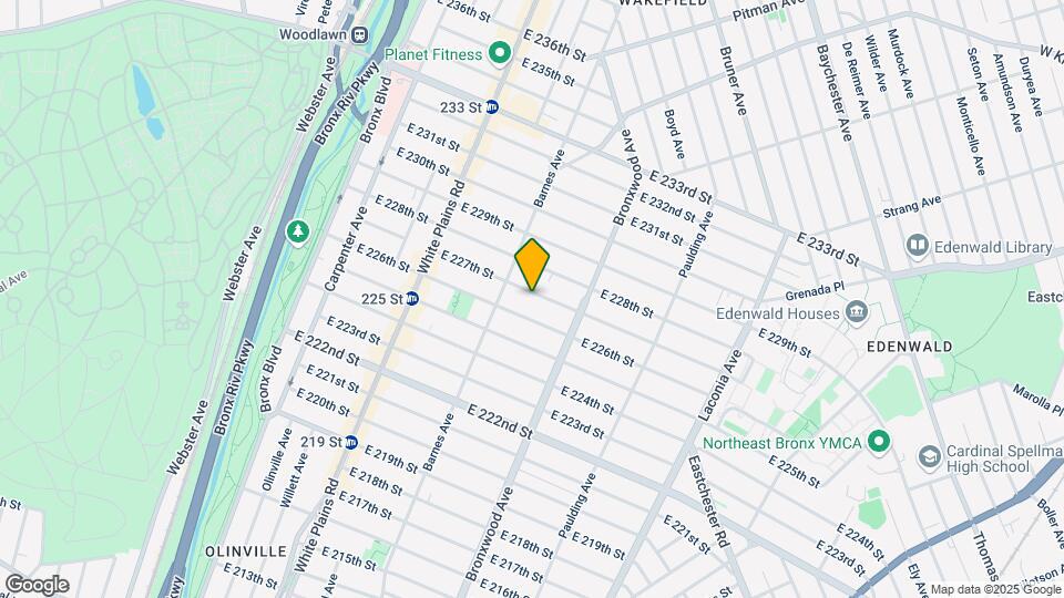 828 E 227th Mapa y Detalles de la Ubicación