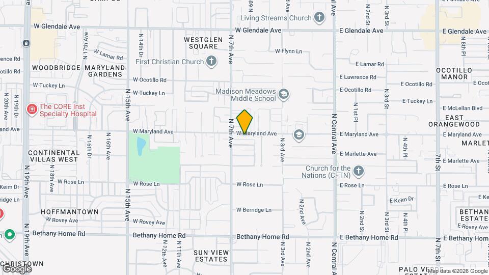 521 W Maryland Ave Map and Location Details