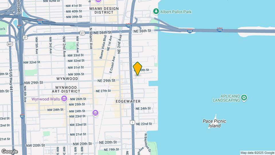 Edgewater District Mapa y Detalles de la Ubicación
