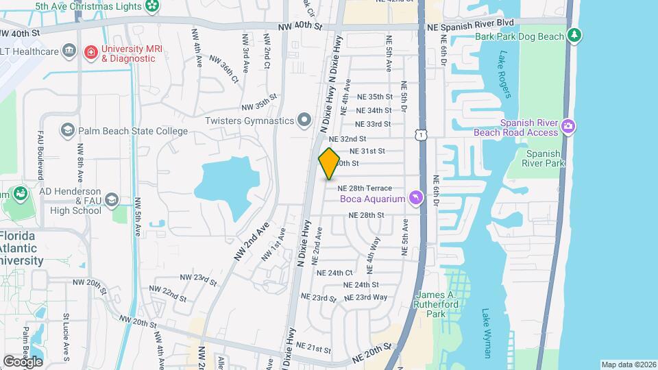 201 NE 28th Terrace Map and Location Details