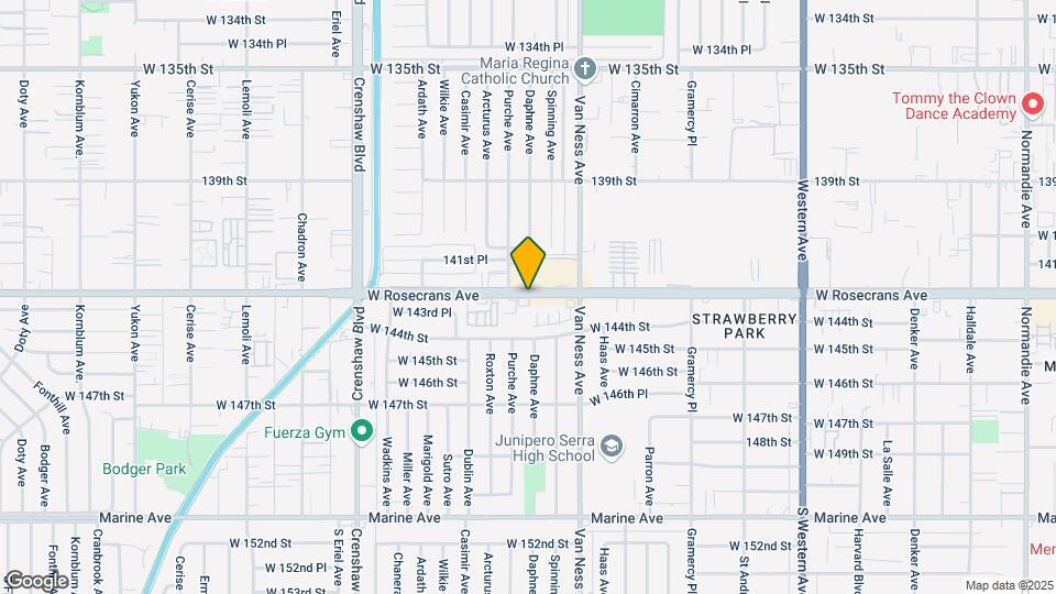 2424 W Rosecrans Ave Mapa y Detalles de la Ubicación