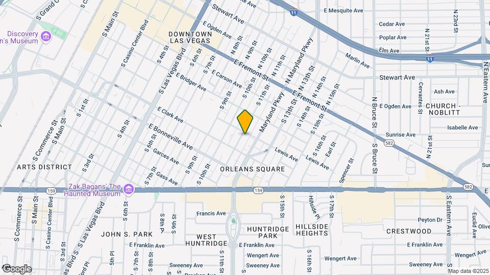 405 S 11th St Map and Location Details