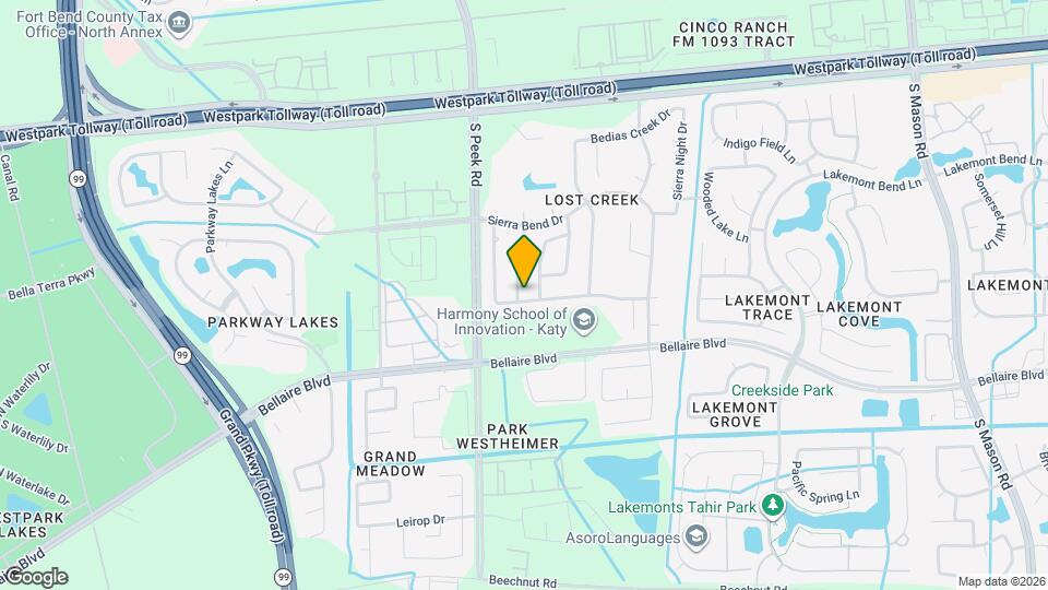 7431 Sabinal Creek Dr Map and Location Details