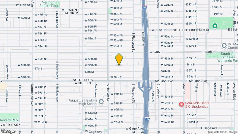 626 W 56th St Map and Location Details