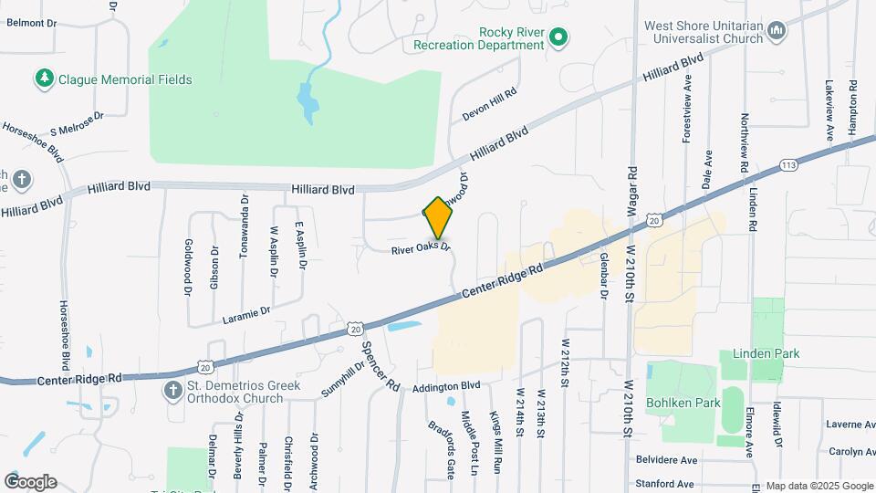 21921 River Oaks Dr Map and Location Details