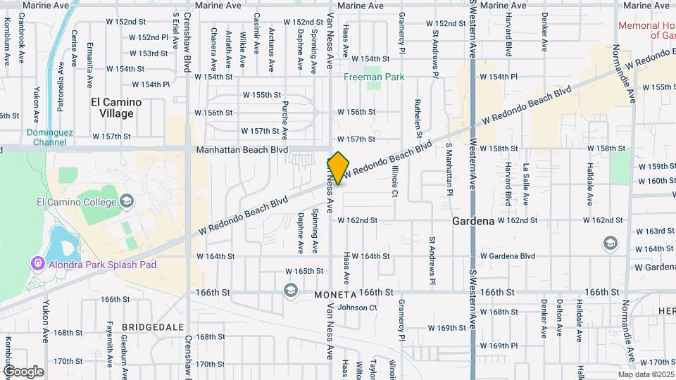 16020 Van Ness Ave Mapa y Detalles de la Ubicación