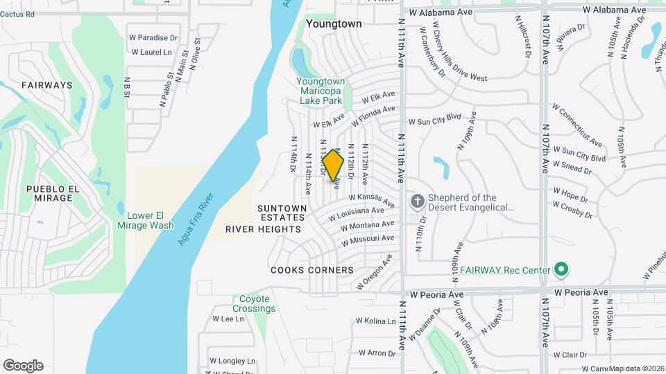 11356 N 113th Ave Map and Location Details