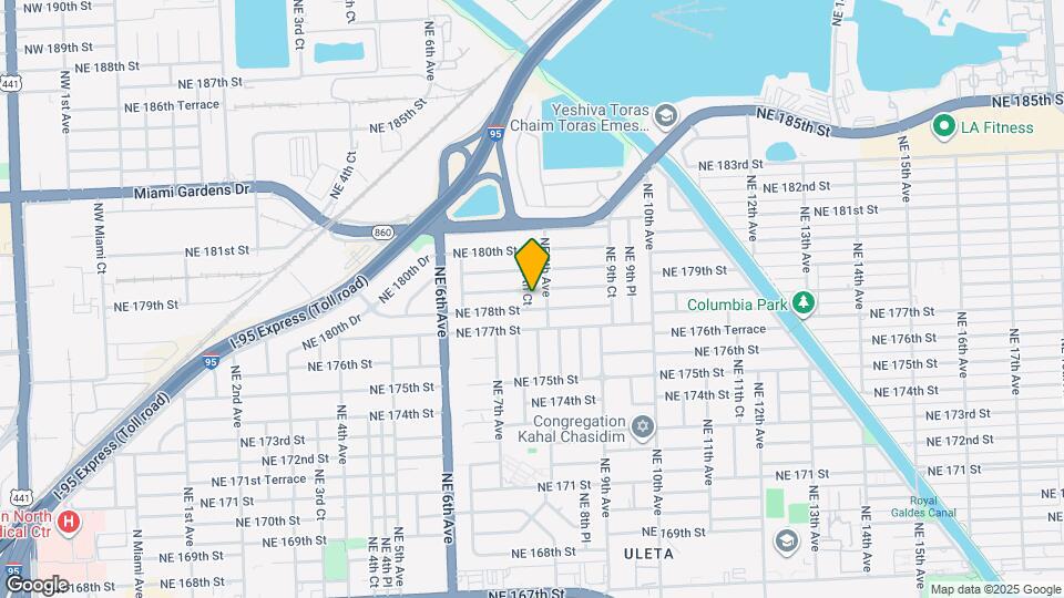 17815 NE 7th Ct Map and Location Details