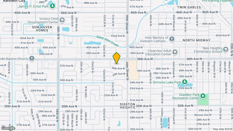 5038 37th Ave N Map and Location Details