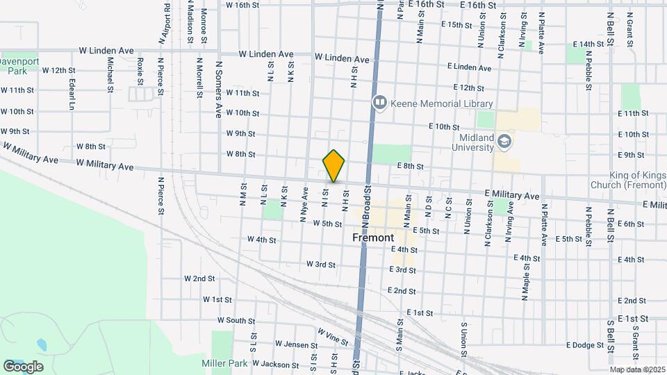 349 W Military St Map and Location Details