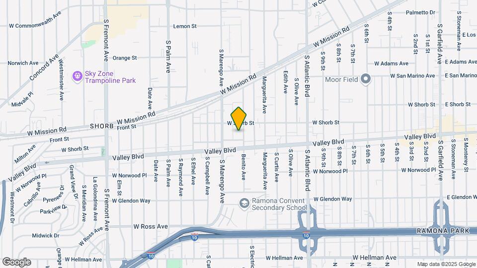 1221 S Benito Ave Map and Location Details