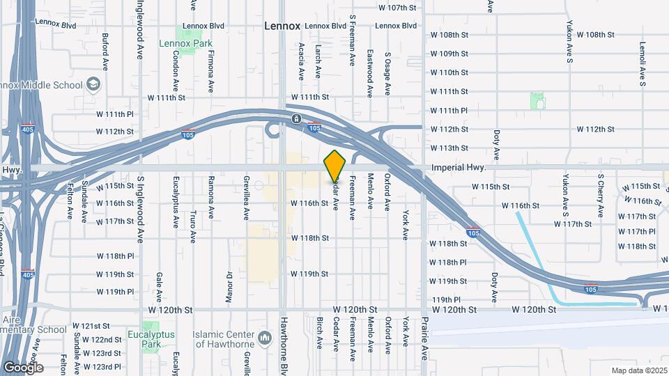 11445 Cedar Ave Mapa y Detalles de la Ubicación