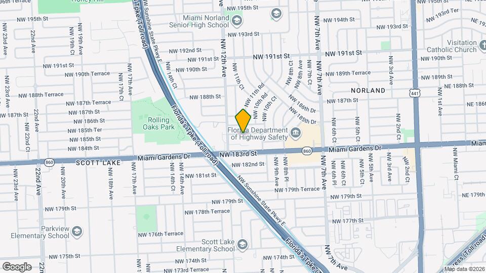 1120 NW 184th Dr Map and Location Details