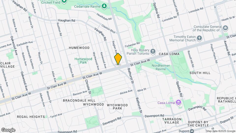 530 St Clair Ave W Map and Location Details