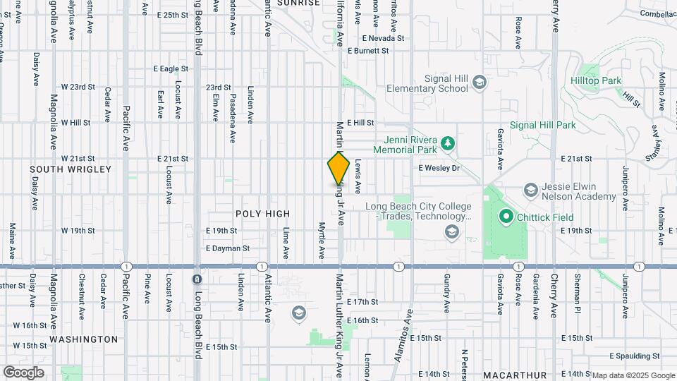 937 E 20th St Map and Location Details