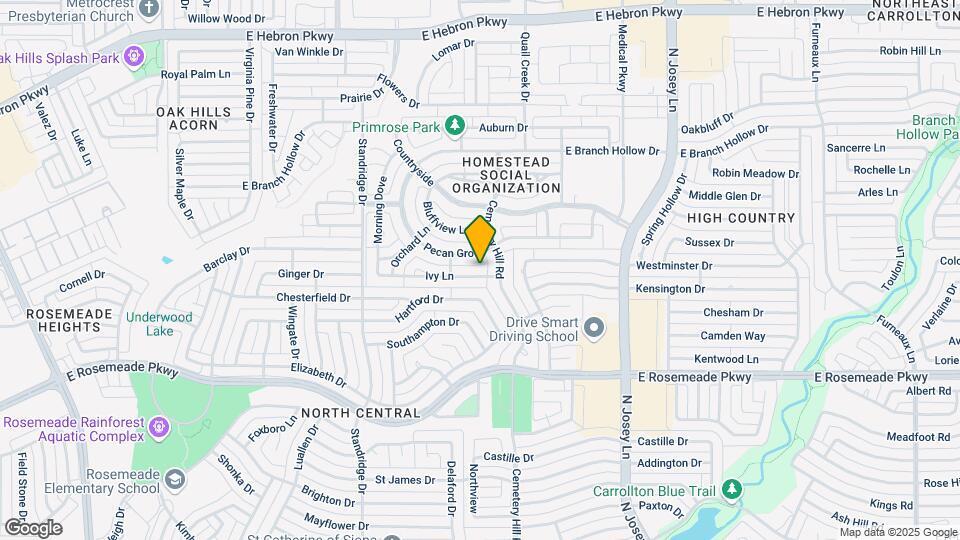 1747 Ivy Ln Map and Location Details