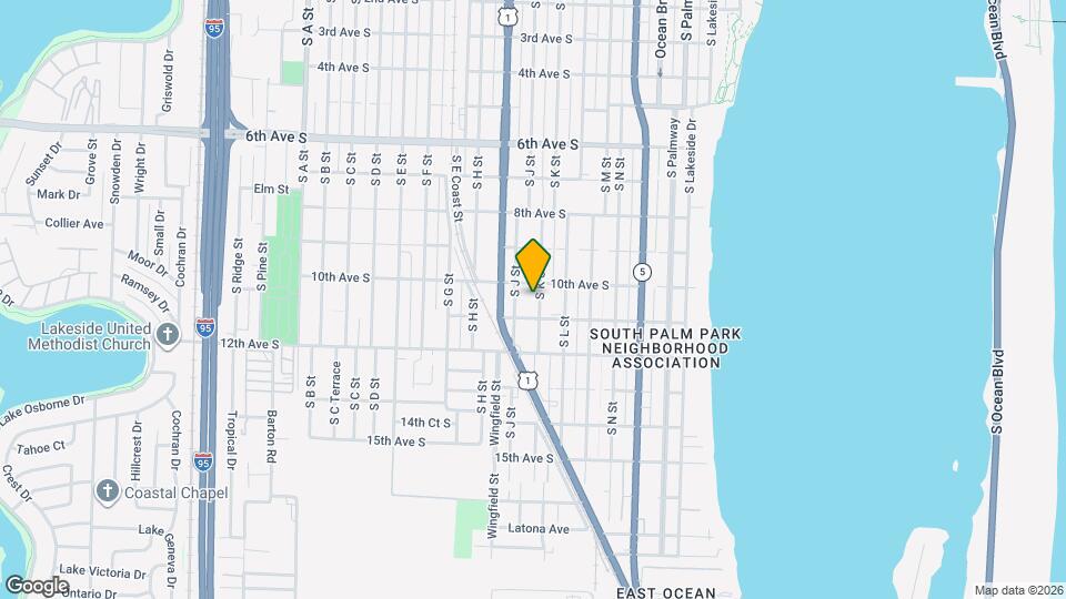 1015 S K St Map and Location Details