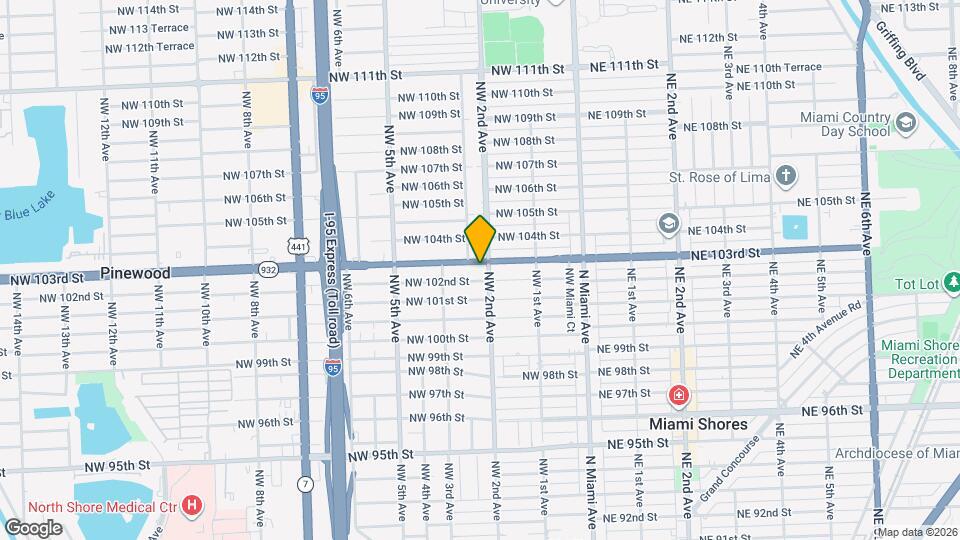 212 NW 103rd St Map and Location Details