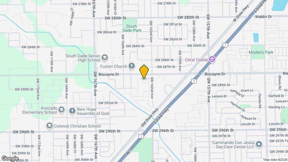 16251 SW 289th St Map and Location Details