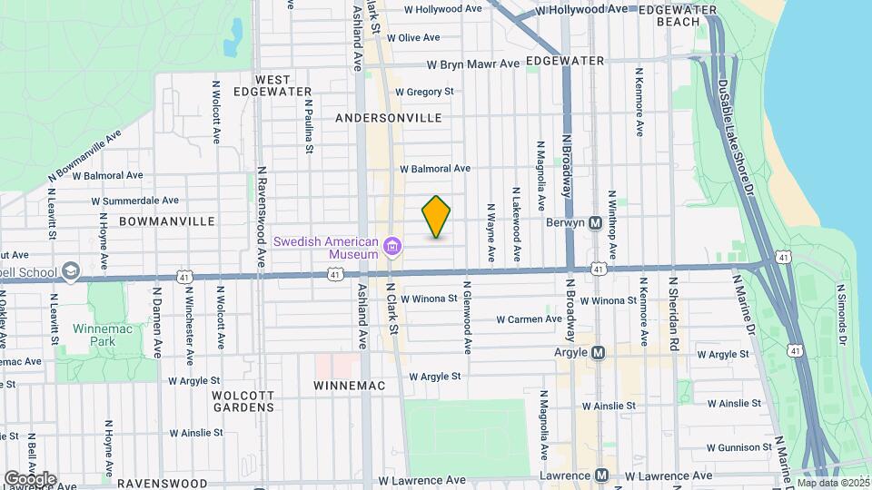 1432 W Farragut Ave, Unit 2A Mapa y Detalles de la Ubicación