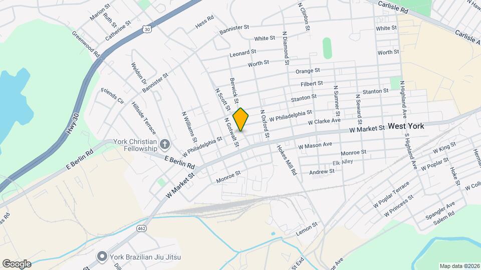 38 N Scott St Map and Location Details