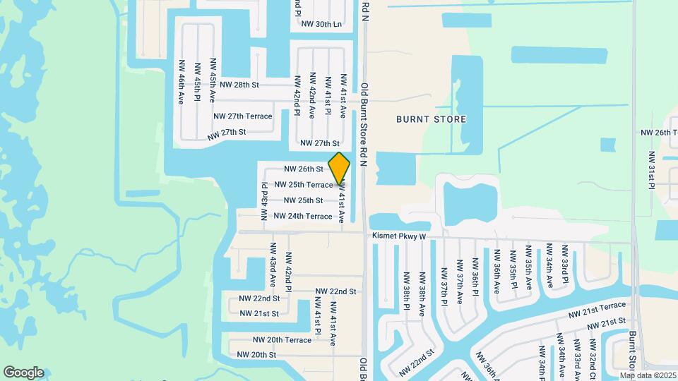 4100 NW 25th Terrace Map and Location Details