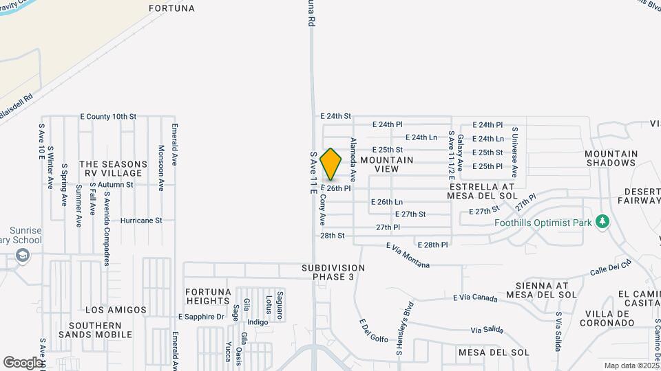 11144 E 26th Pl Map and Location Details