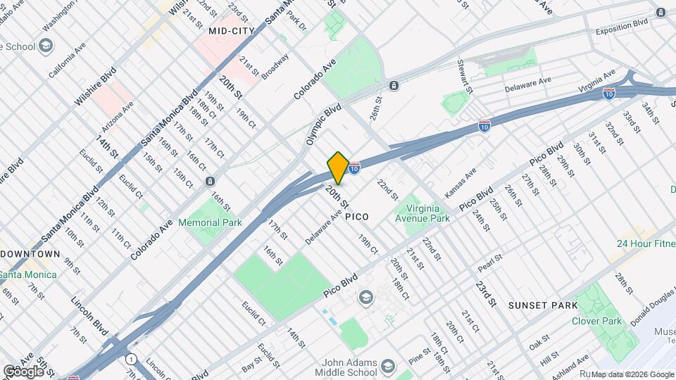 1821 20th St, Unit 3 Map and Location Details