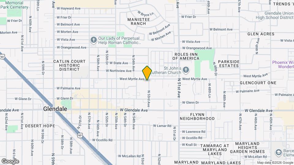 7160 N 53rd Ave Map and Location Details