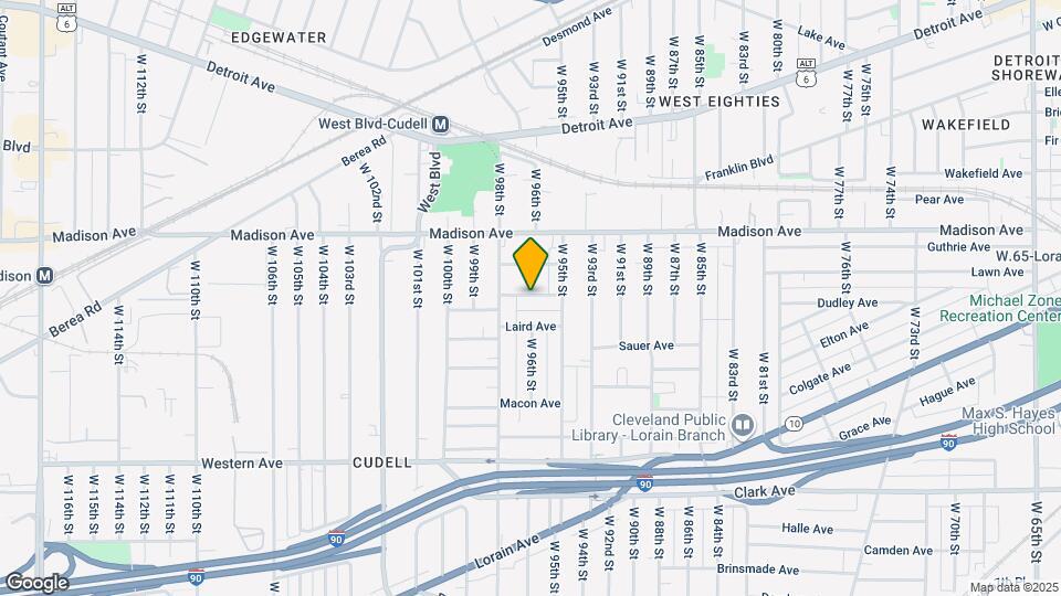 9611 Larnder Ave Map and Location Details