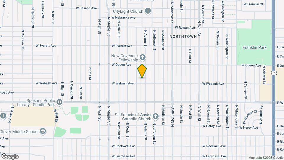 4909 N Adams St Map and Location Details