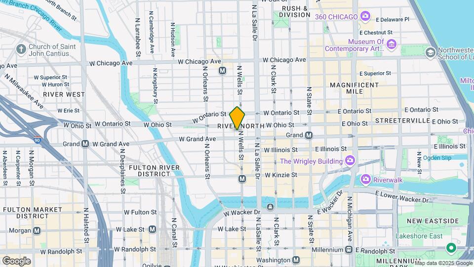 200 W Grand Ave Mapa y Detalles de la Ubicación