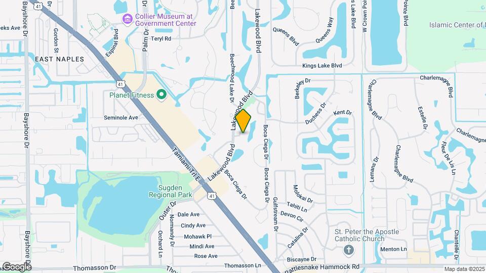 4187 Lakewood Blvd Map and Location Details