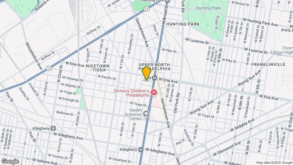 1414 W Pacific St Map and Location Details