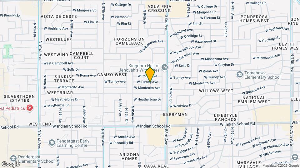8401 W Turney Ave Map and Location Details