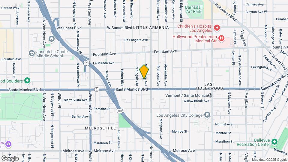 1133 N Ardmore Ave Map and Location Details