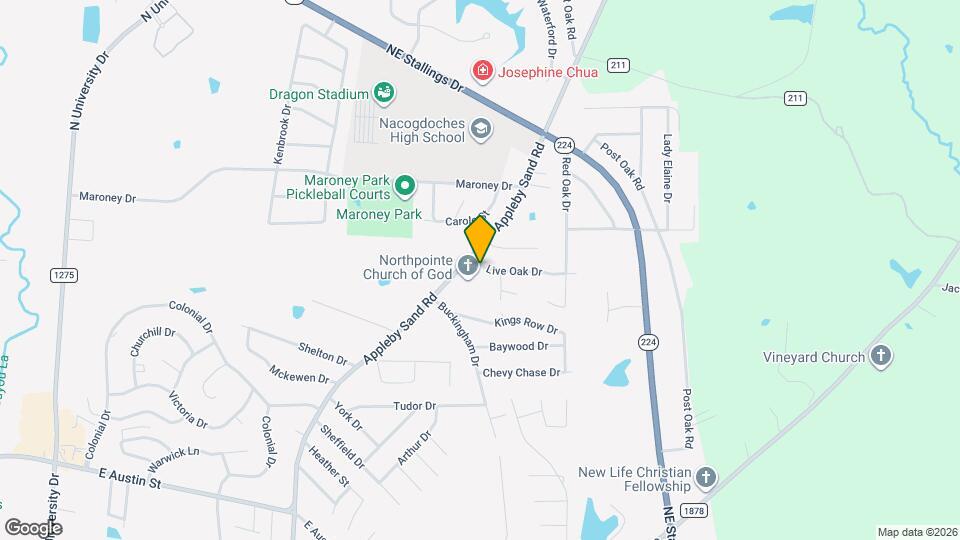 3404 Live Oak Dr Map and Location Details