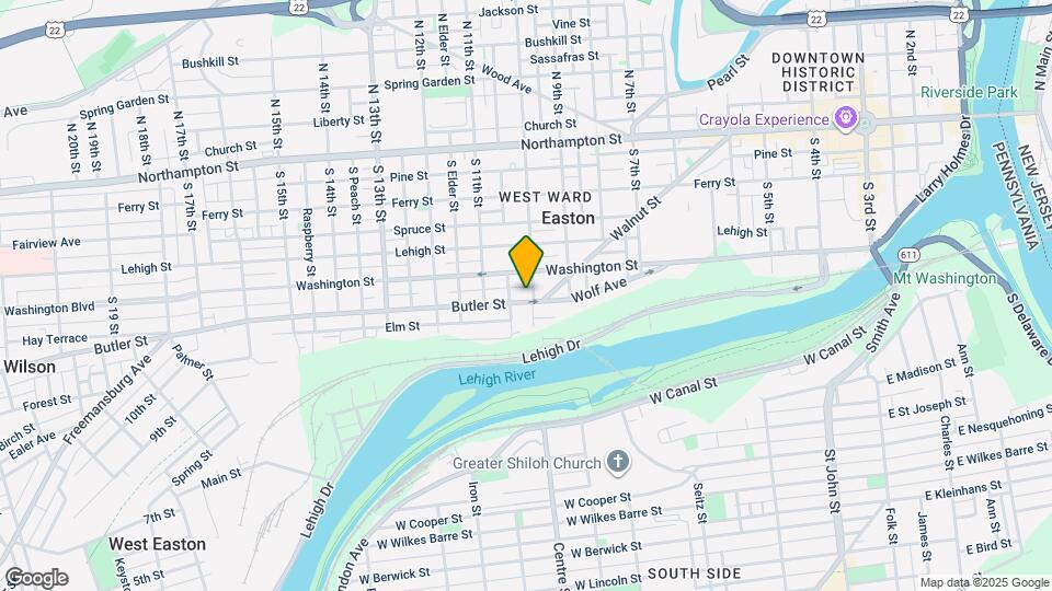 1007 Butler St Map and Location Details