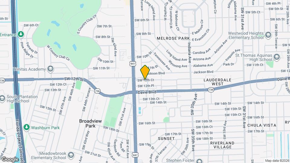 3906 SW 12th Ct Map and Location Details